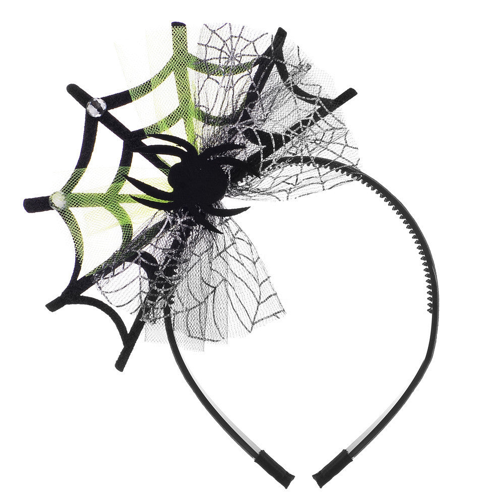Lace Spider Web Hair-hoop Headband Halloween Ghost Festival