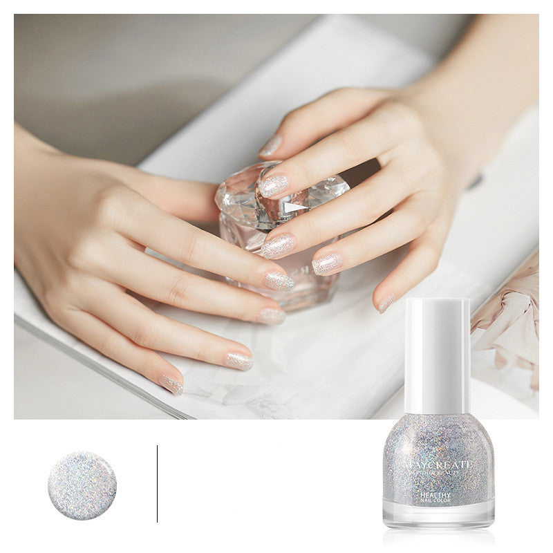 Maycreate Nail Polish Female Long-lasting Tear-free Baking Free Transparent Net Red Summer Nail Polish