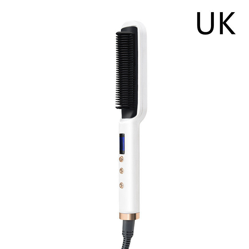 Negative Ion Straight Curling Dual-purpose Electric Heating Hair Straightening Comb