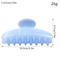 Exquisite Card-mounted High-grade Acetate Marble Cloud Pattern Back Head Shark Clip Semicircle Crescent