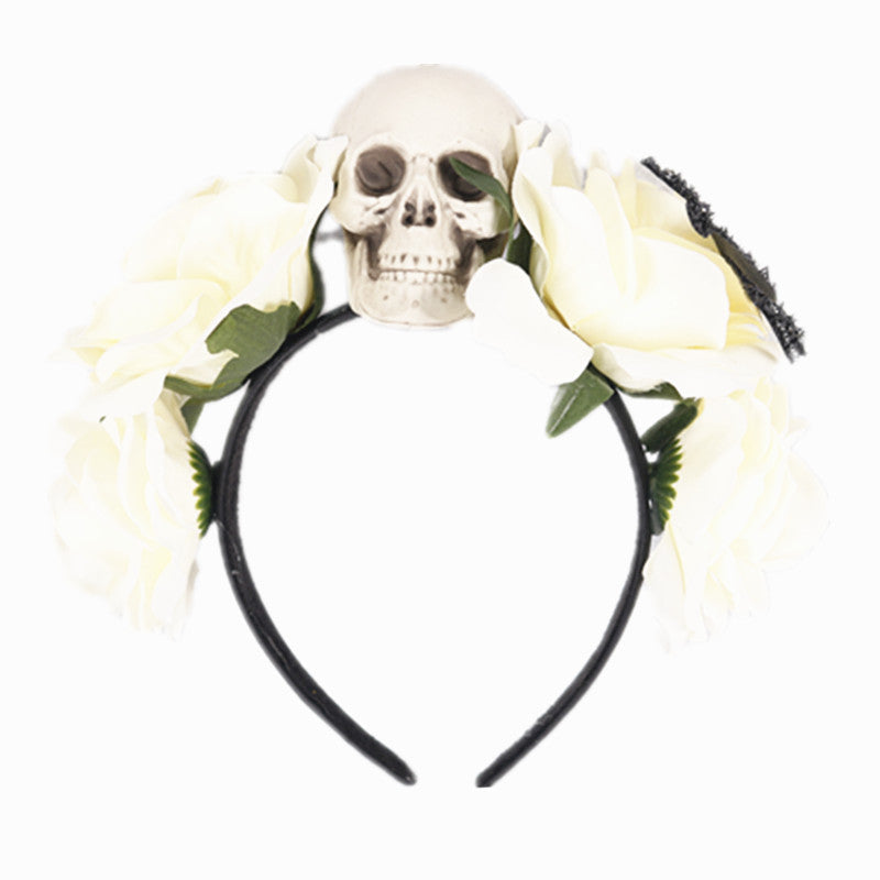 Wreath Skull Hair Hoop Headdress Dance Party Show Headband