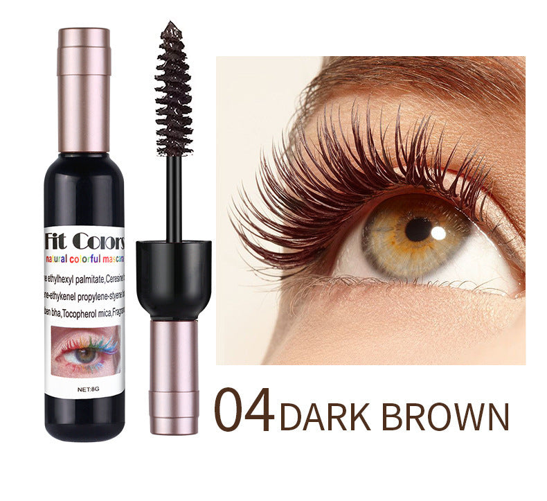 Halloween Stage Long, Thick, Wine-Red, Multi-Colored Mascara