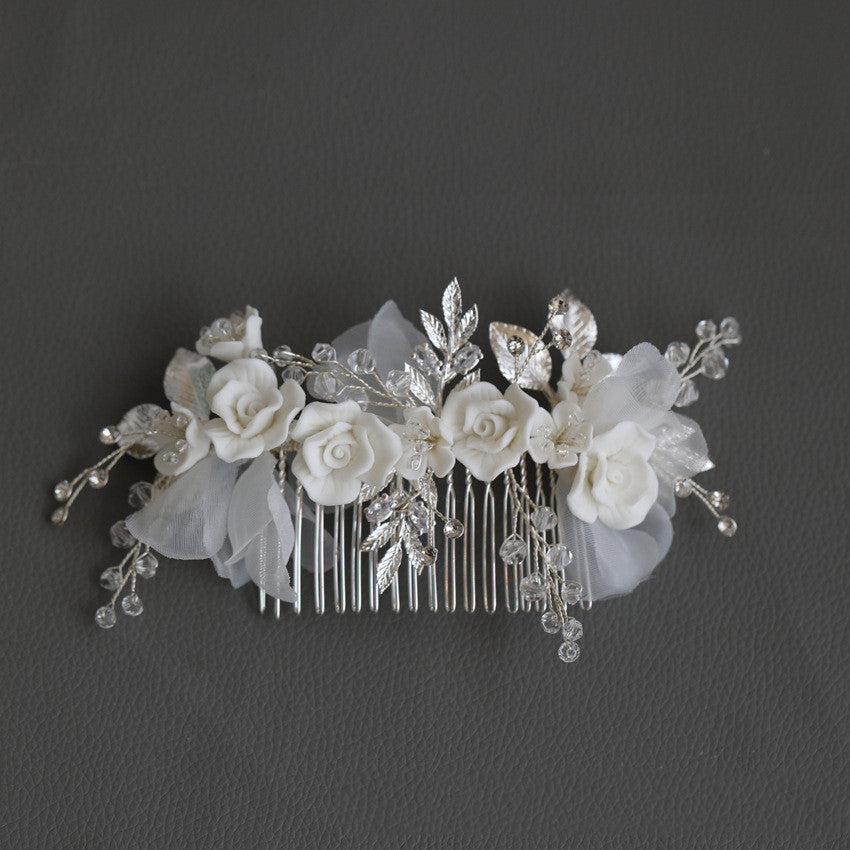 Bride Headwear Hair Comb Crystal