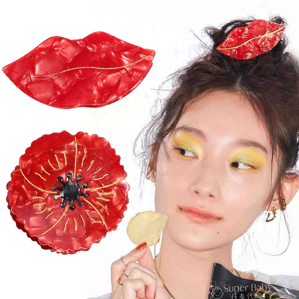 Fashion Lip Acetate Grip Lines