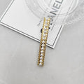 Cold Style Pearl Full Diamond Spring Clip High-grade Chain Elegant Hair Accessories