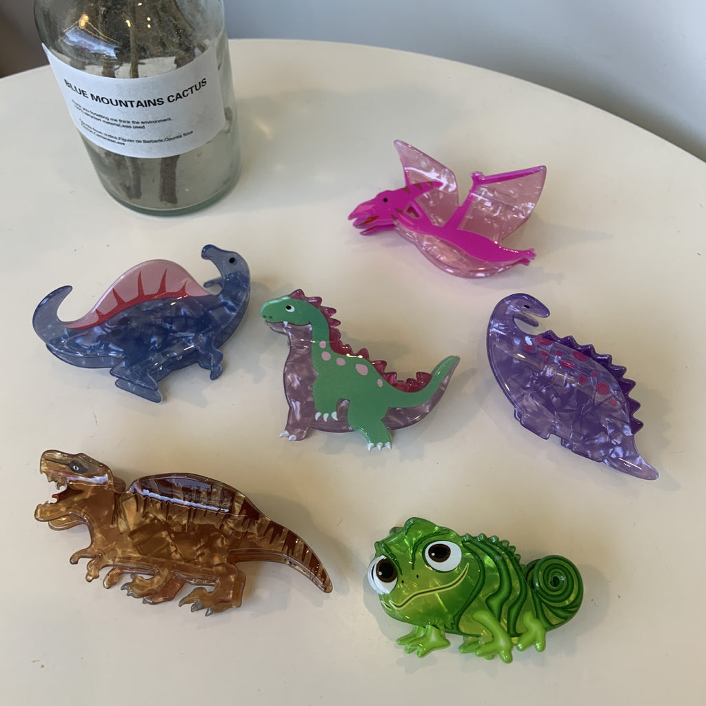 Dinosaur Acrylic Jaw Clip Cute Hairpin
