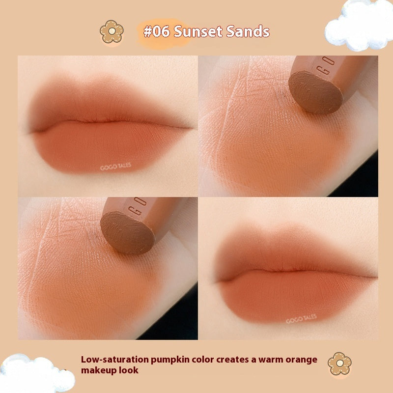 Striped Tube Vintage Lipstick Velvet Matte