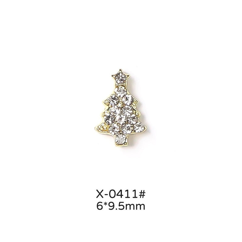 Christmas Love Bell Metal Nail Drill Accessories