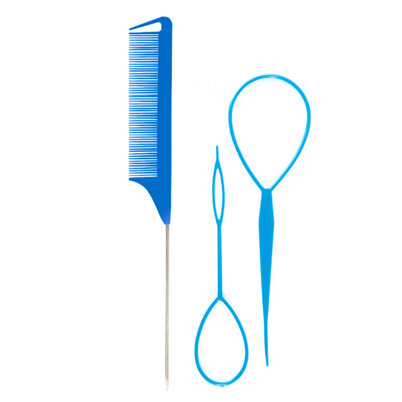 Hair Braiding Tools Comb Set Hairdressing Tress Device Hair Puller Pin Four-piece Set Household Modeling Tail Comb New