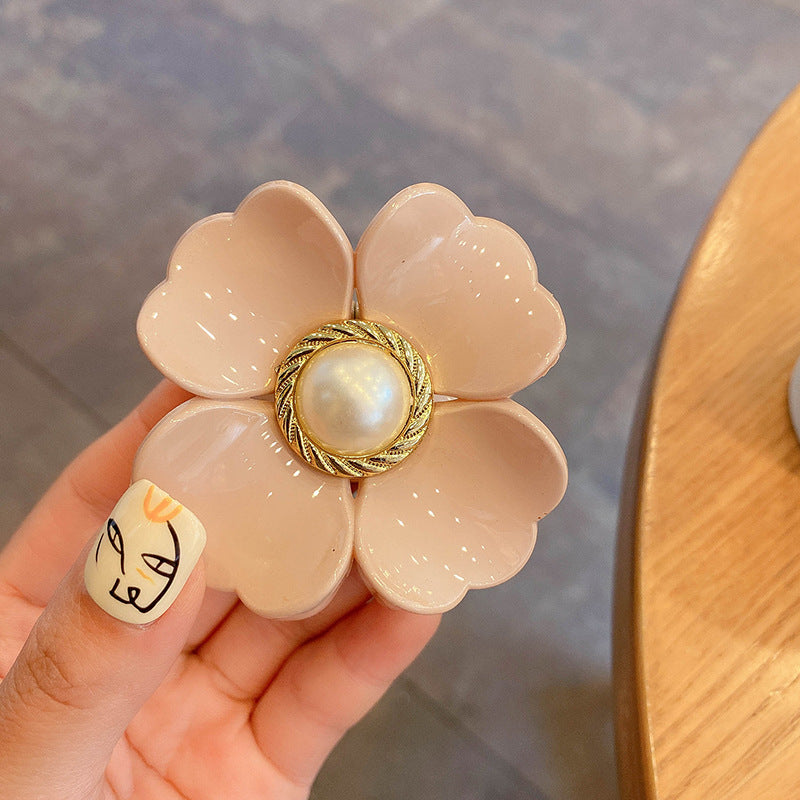The Back Of The Head Personality Girl Flower Clip