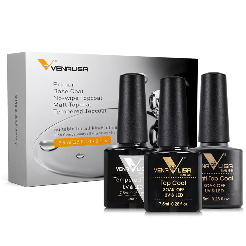 Venalisa Nail Polish Set Anastomosing Agent Rubber Base Rubber Tempered Matte