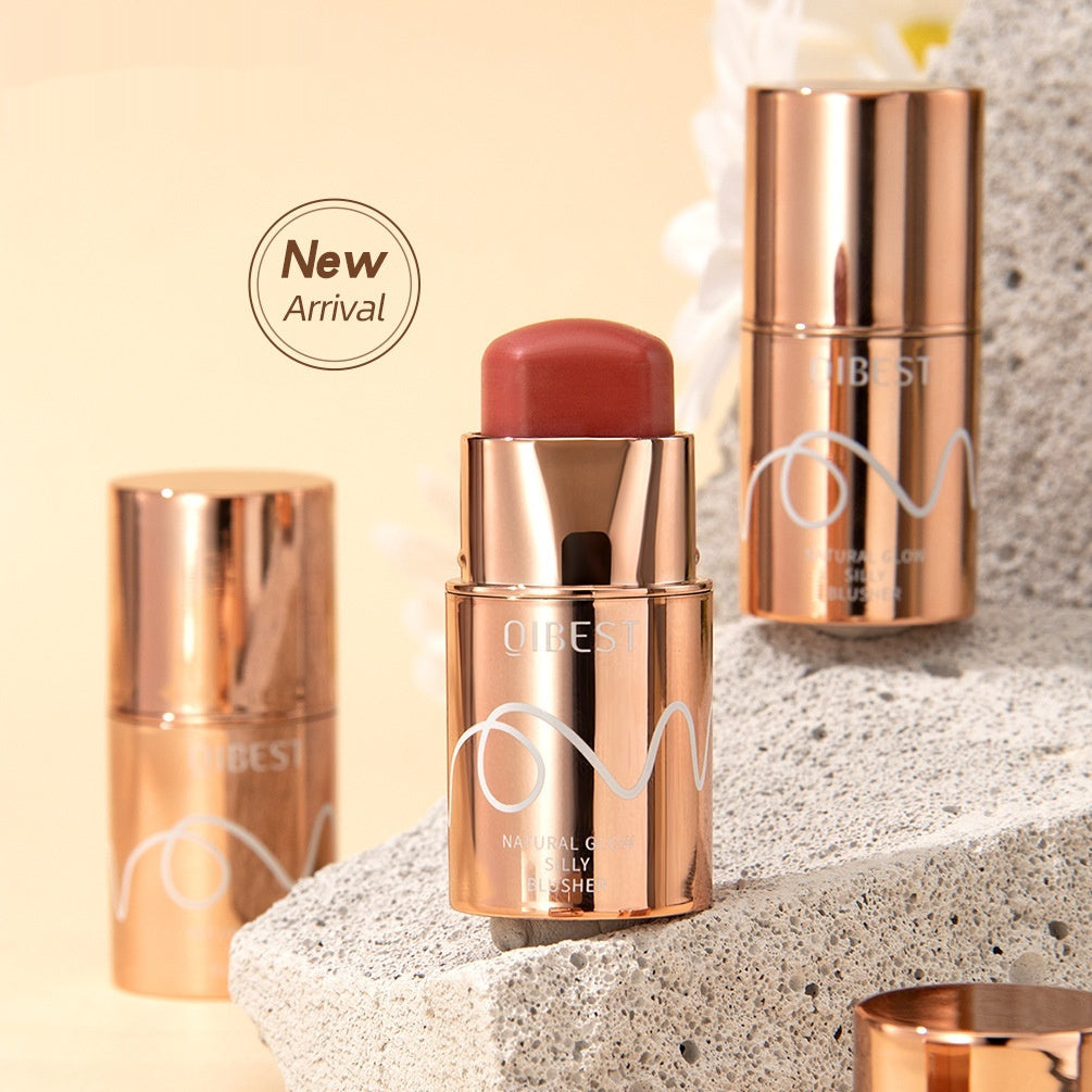 Qibest Silky Blush Stick Brightening Color Rendering