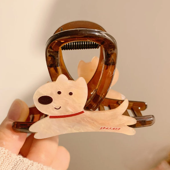 Cute Cartoon Puppy Barrettes Female