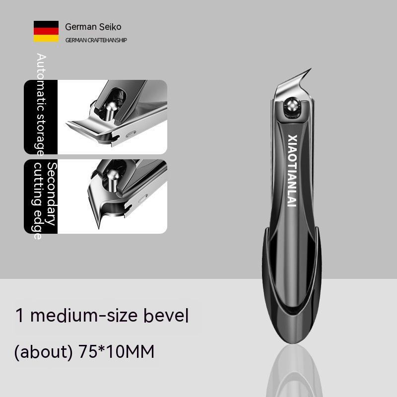 High-end Nail Scissors Single Nail Clippers Set Anti-splash Oblique Mouth Large Nail Clippers