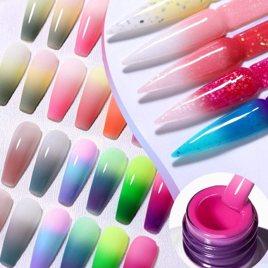 Thermal Nail Gel Simple Home Candy Gradient Color Change UV Polish