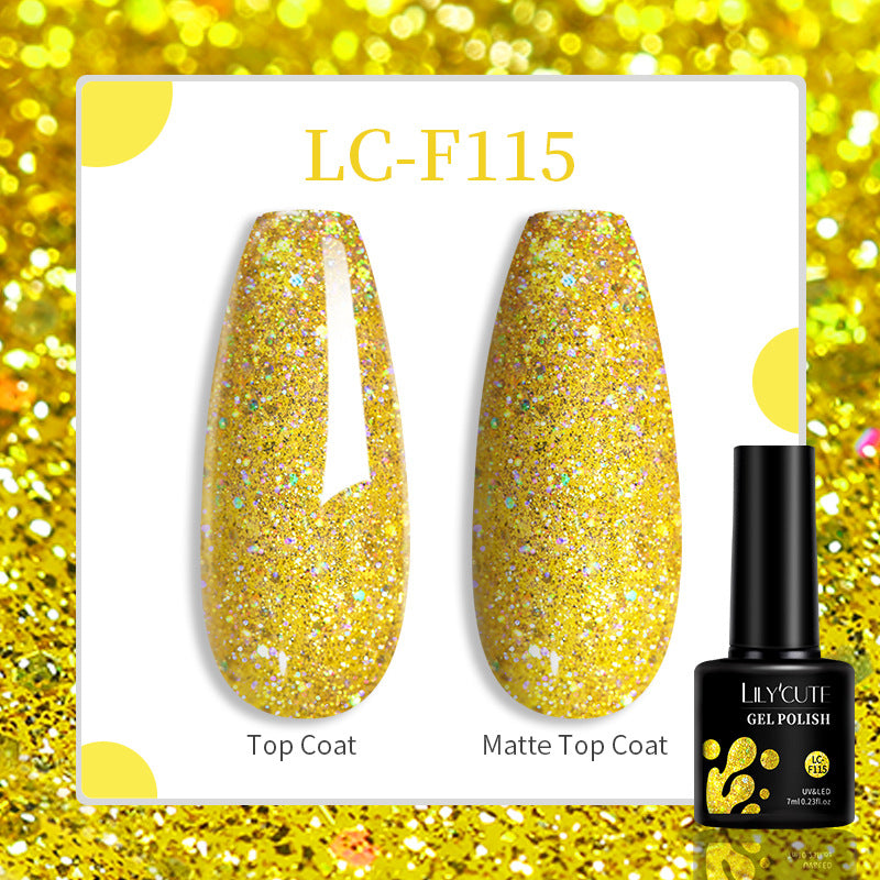 Lilycute 184 Colors Full Set Nail Glue Set Matte Nail Art Non-wash Sealing Layer Nail Polish Gel Base Gel