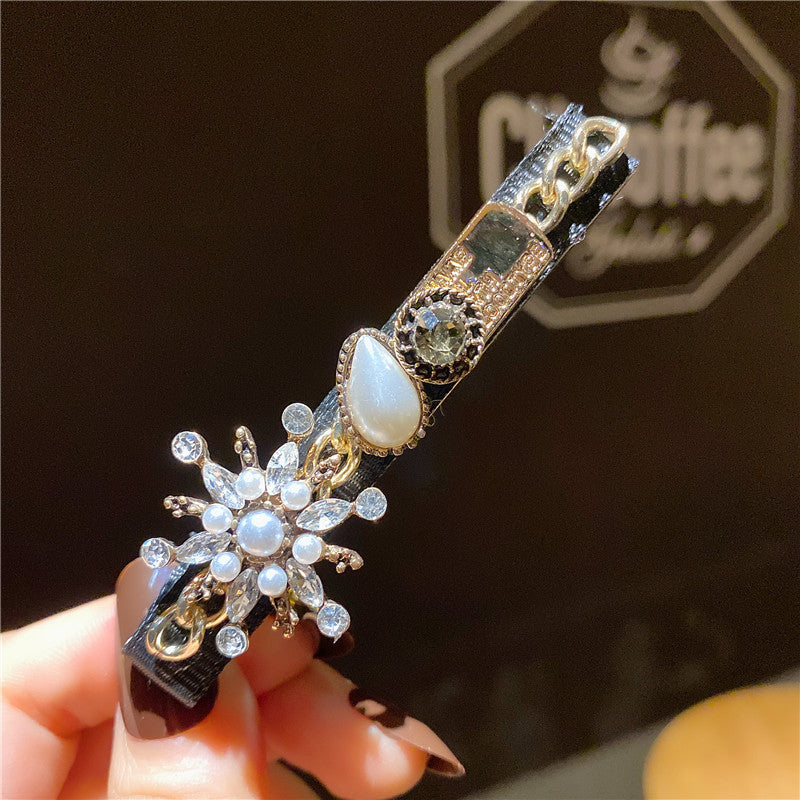 Classic Style Camellia Barrettes Female Sweet Fairy Fringe Clip Head Accessories