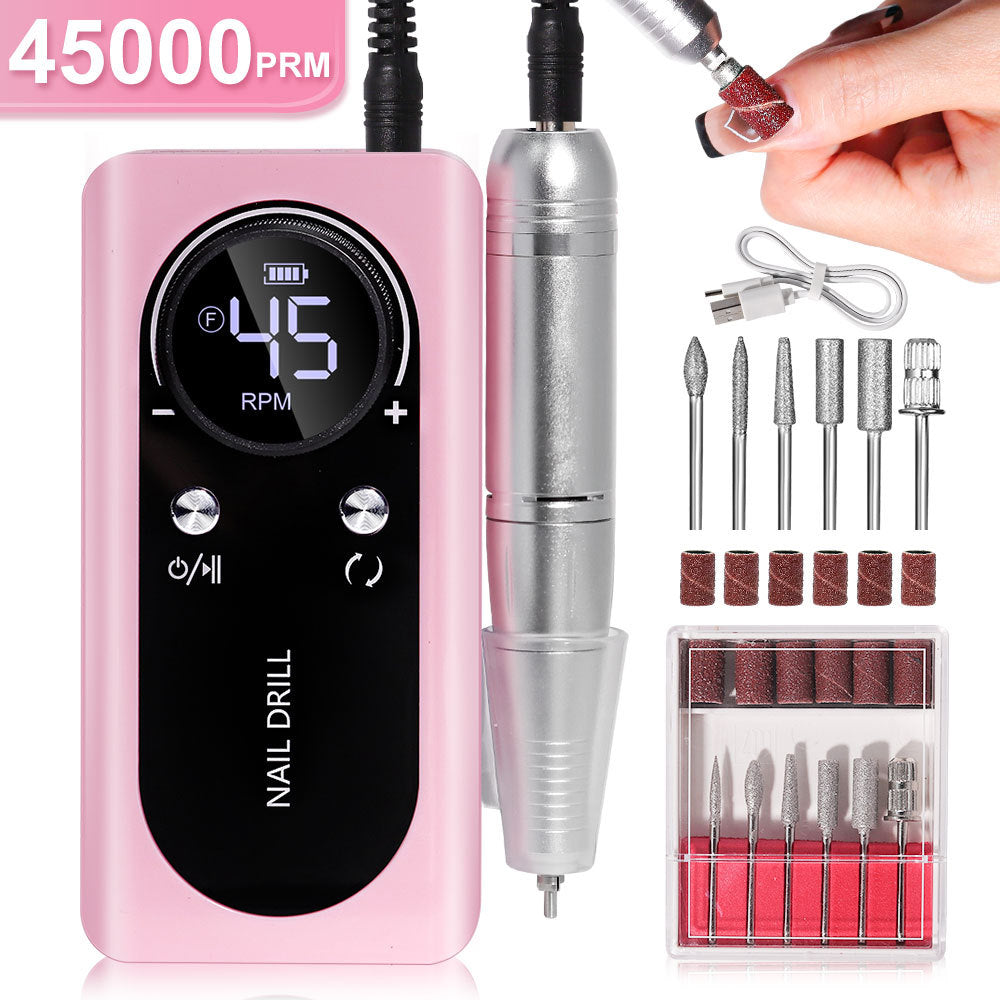 Nail Drill Grinding Machine V2 Electric Rechargeable Nail Grinding Machine Nail Art Tool Suit