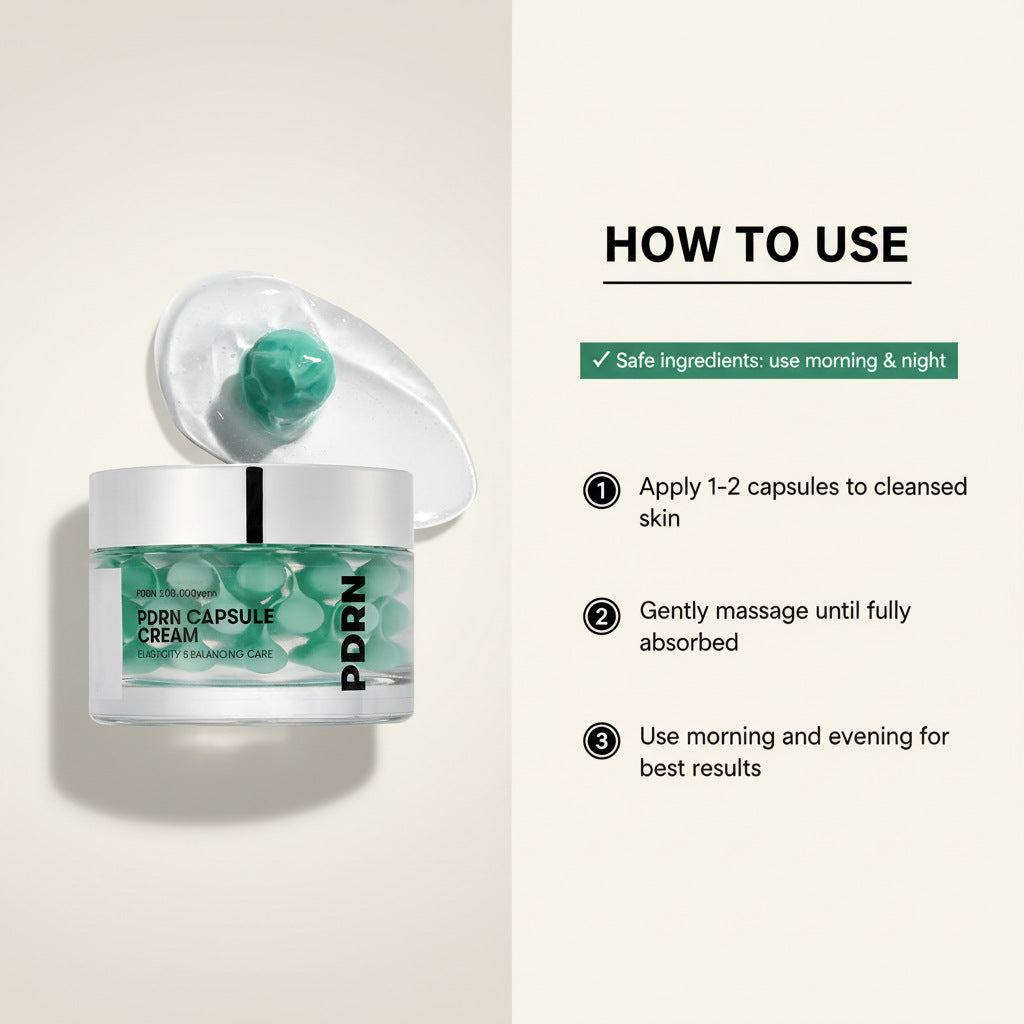 Cream Formulated Exclusively For Seaweed Green Capsules