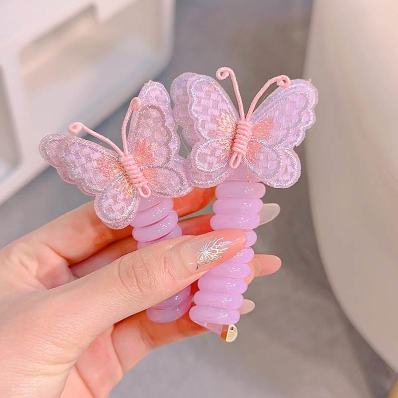 Telephone Wire Hair Ties Hair Rope Hair-binding High Elasticity Not Tight Hair