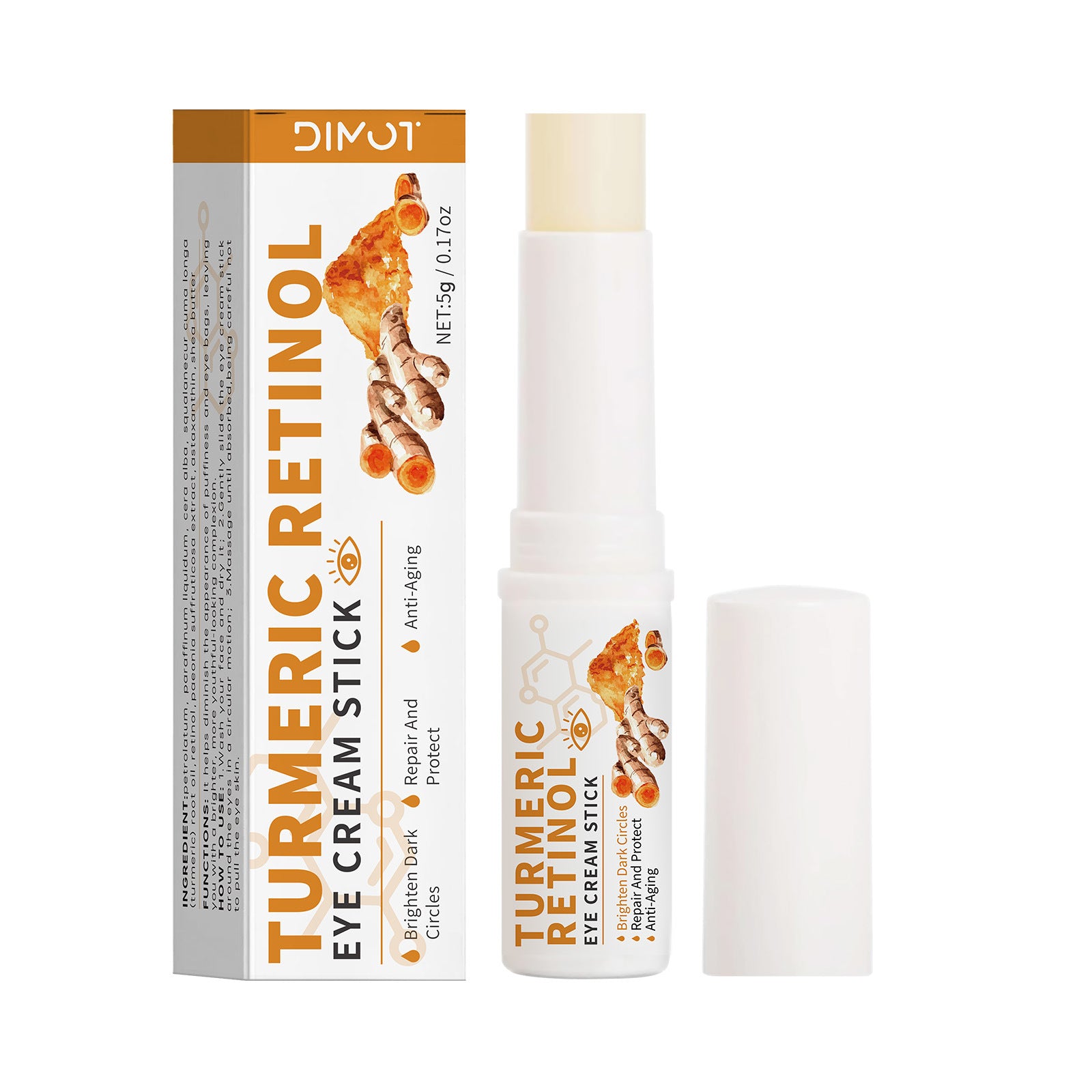 Fade Dark Circles Turmeric Eye Cream Stick 5g