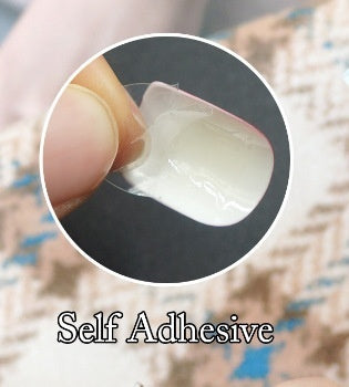 Manicure 24 Pieces Short Square Head Solid Color Nail Stickers Finished Product
