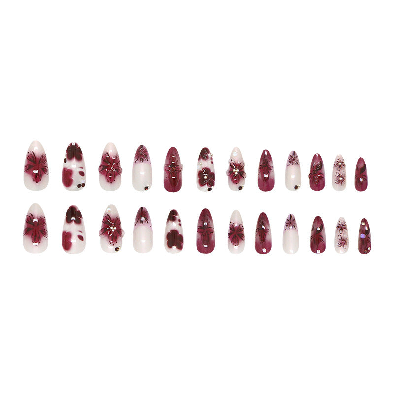 Three-dimensional French Ice Flower Pearl Sweet Cool Minority All-Match Nail Sticker