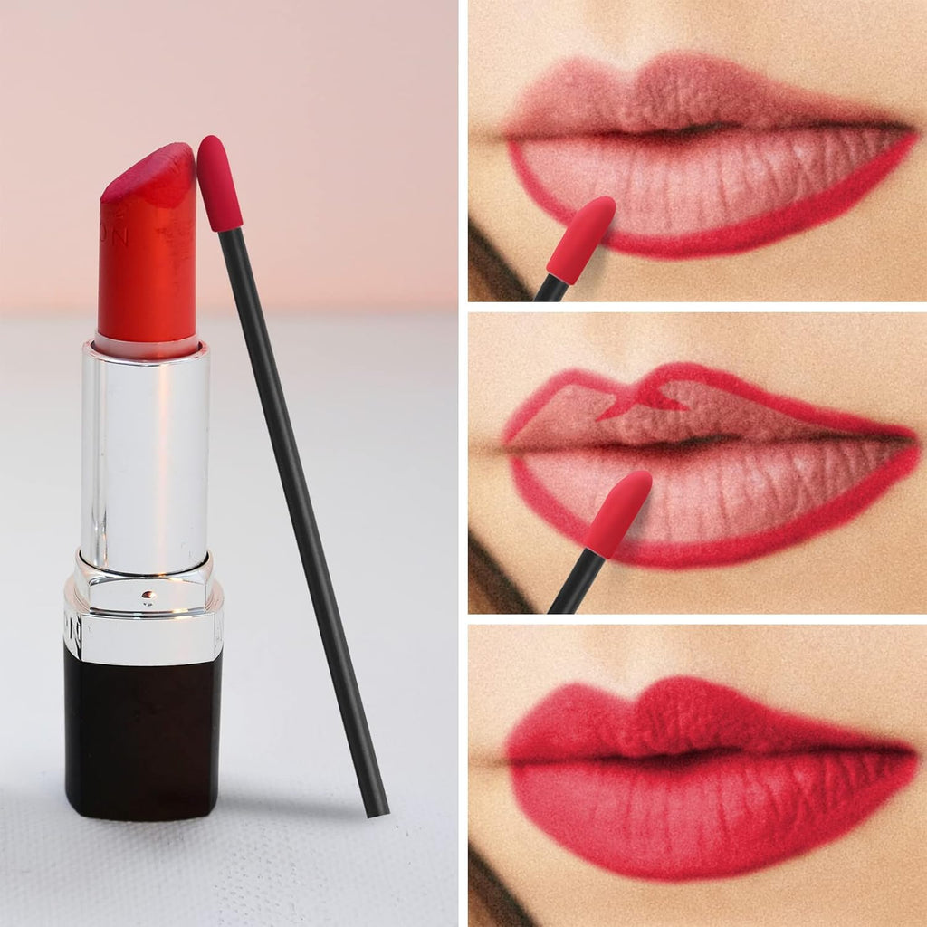 Disposable Lip Brushes 200Pcs, 300Pcs, 400Pcs, 500Pcs Lipstick & Gloss Applicators. Lint Free, Multi Color Options