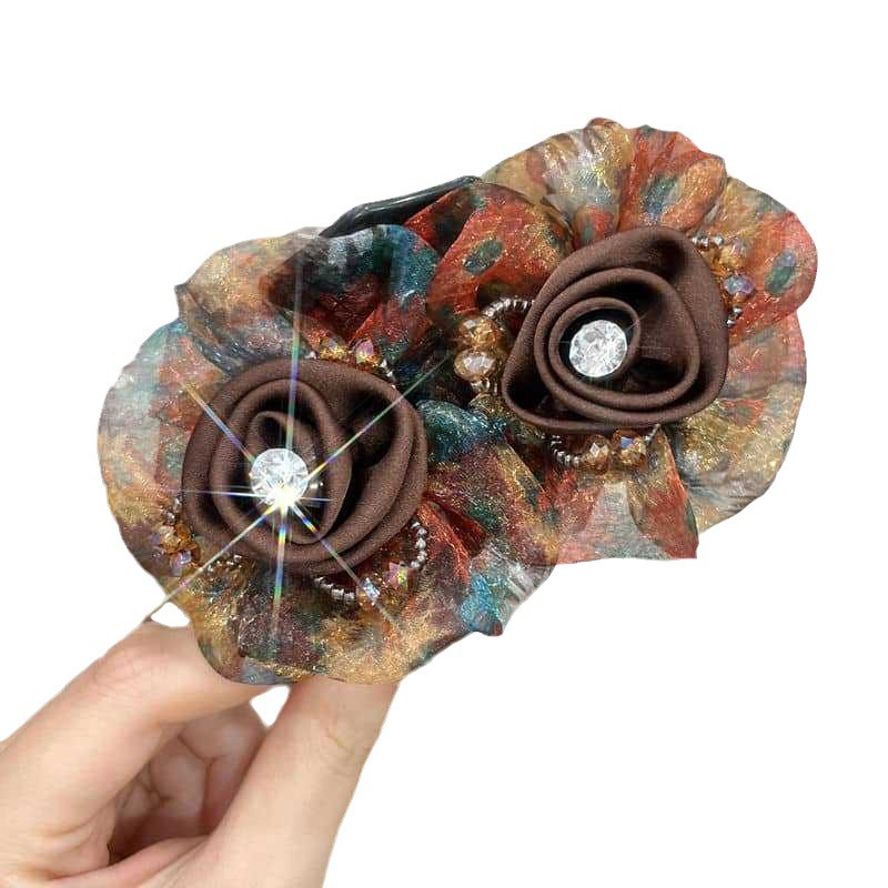 High-grade Flower Ponytail Clip Temperament Updo
