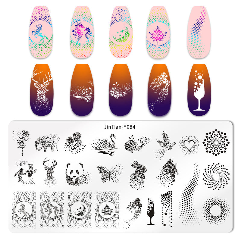 Japanese Nail Print Steel Plate