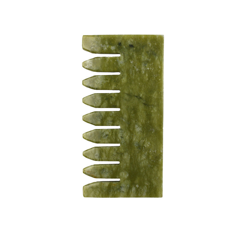 Jade Comb Crystal Head Massage Comb Meridian Comb