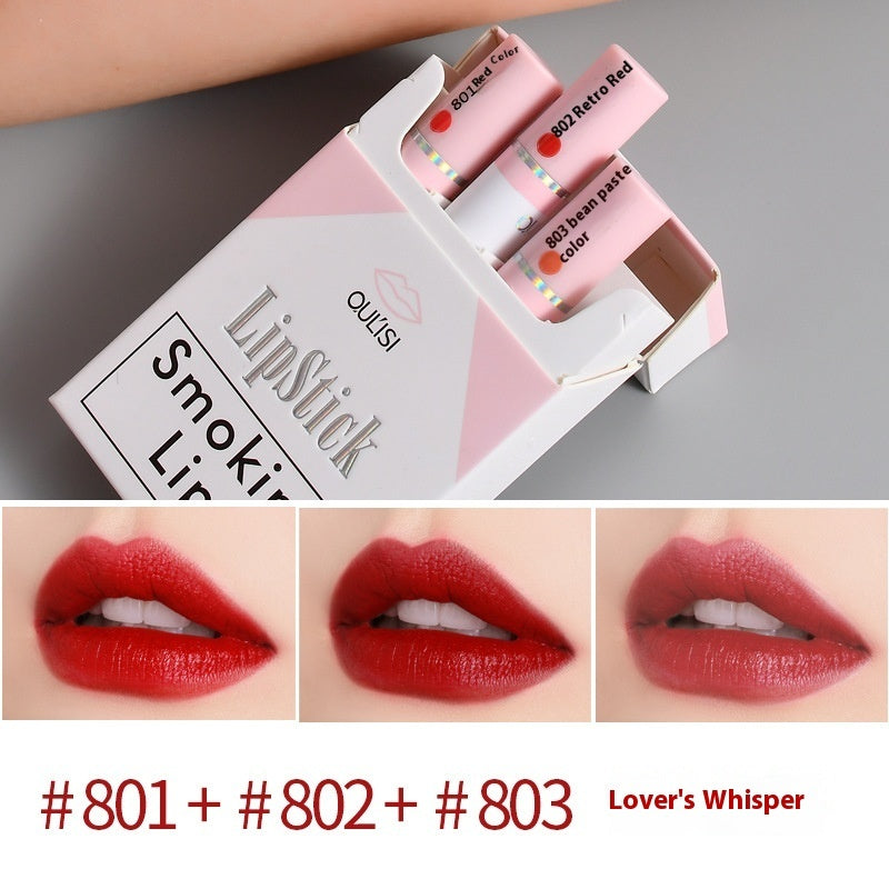 3-piece Smoke Tube Lipstick Kit Women