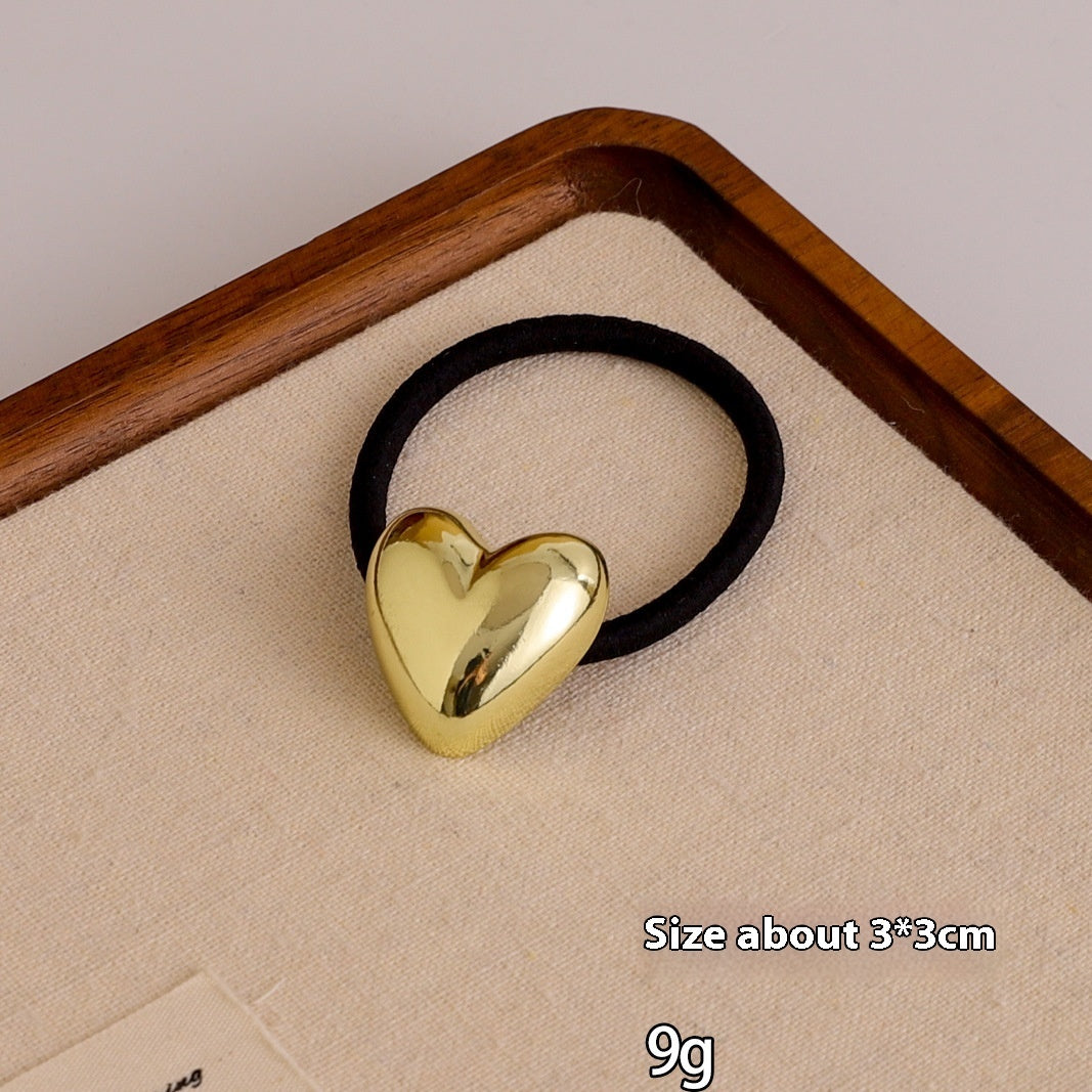 European And American Cold Style Geometric Metal Concave-convex Stretch Retro Head Rope