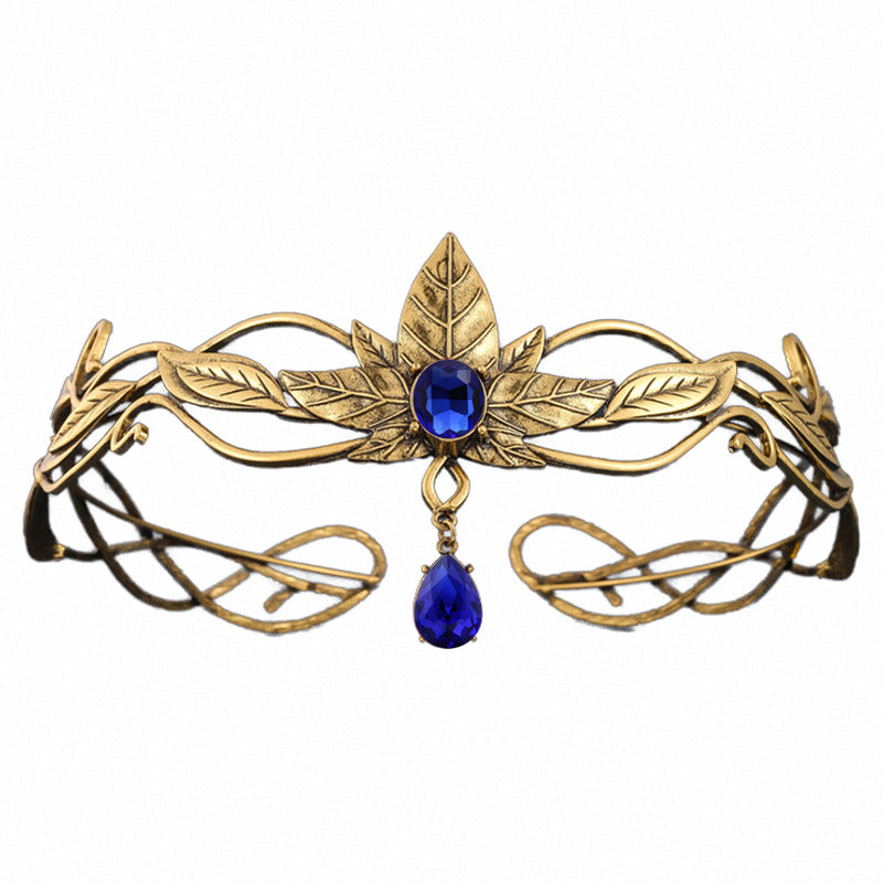 European And American Headdress Alloy Vintage Leaves Headband