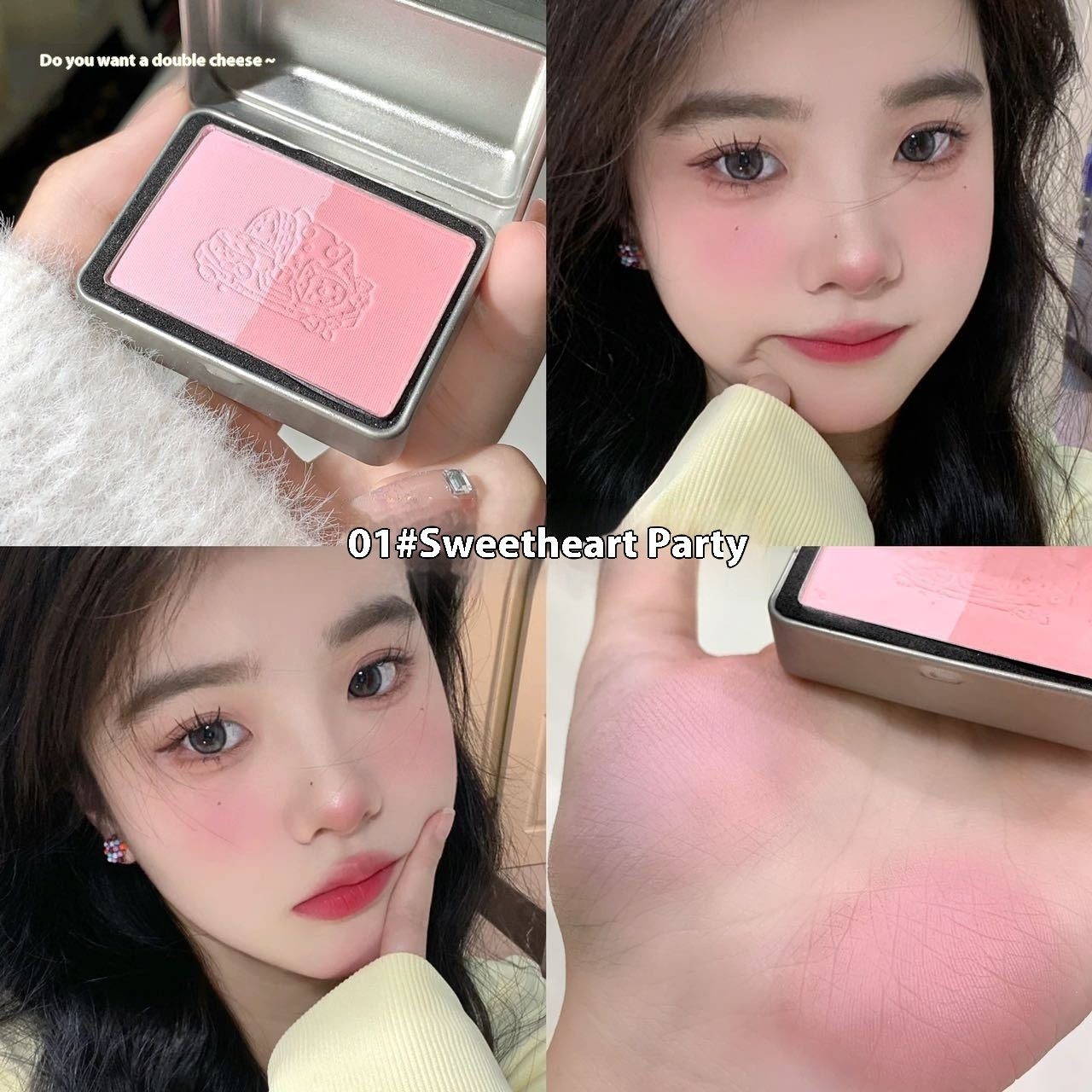 Keke Mood Peninsula Iron Box Monochrome Gradient Blush Matting Agent White Makeup