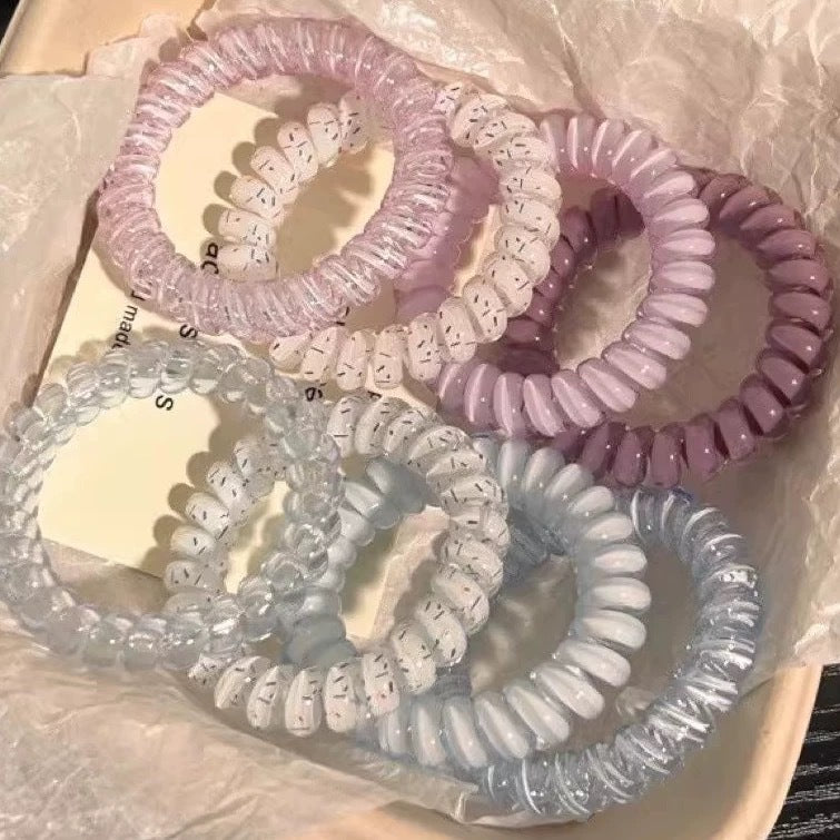 Telephone Wire Hair Ties Hair Rope Hair-binding High Elasticity Not Tight Hair