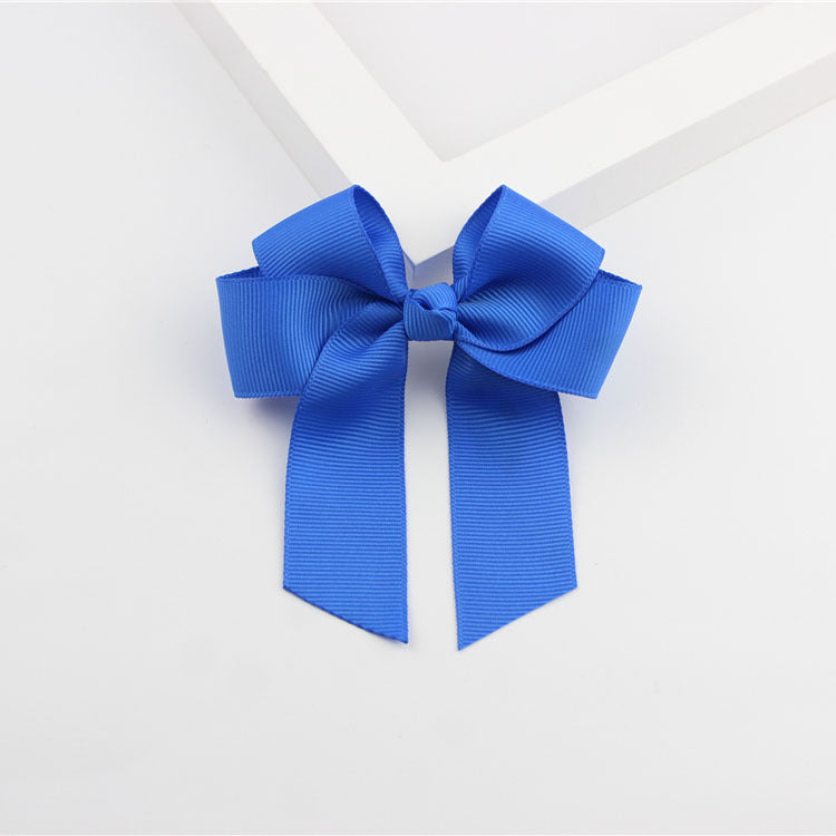 European And American Children Hairpin Ornament Four-ear Ribbon