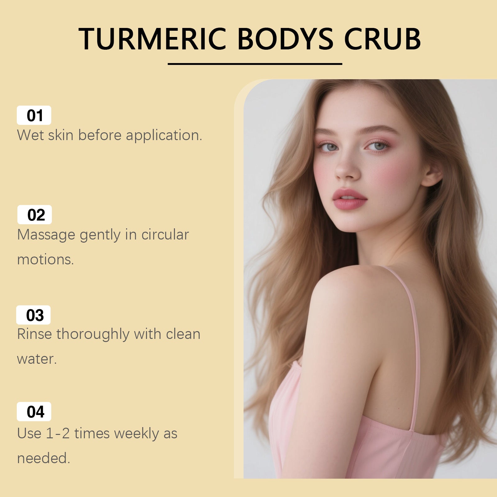 Turmeric Body Scrub Cream