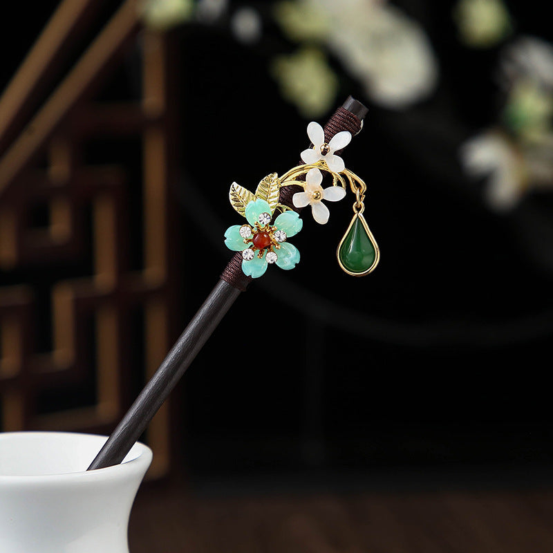 Ebony Hairpin Cheongsam Hanfu Tassel