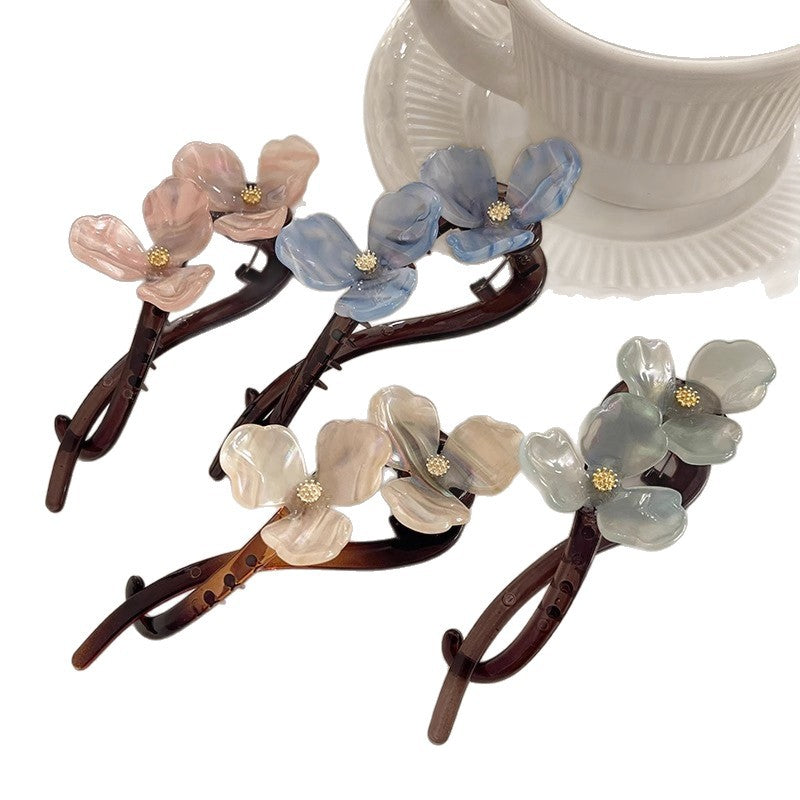 Retro Flower Back Head Updo Bobby Pin