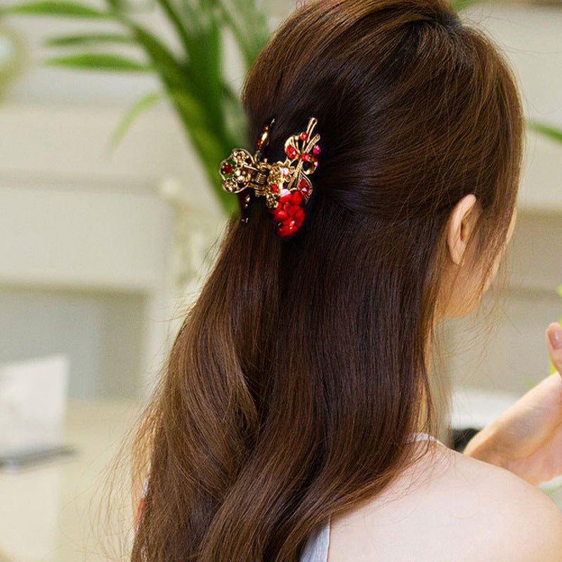 Ponytail Grab Clip Versatile Headwear Alloy Hairpin