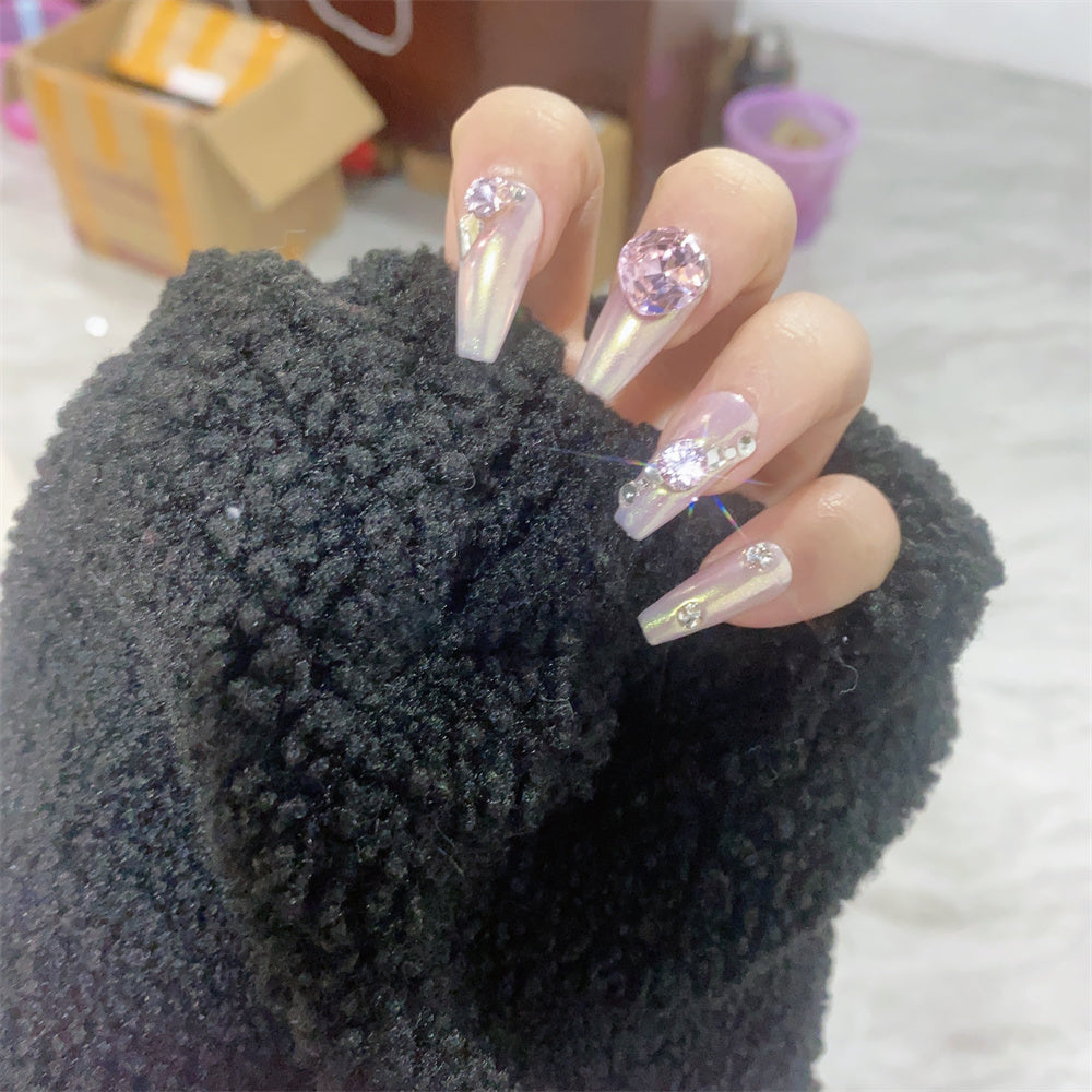 Yuan Rong False Nail Stickers Can Be Used As Princess Heap Diamonds