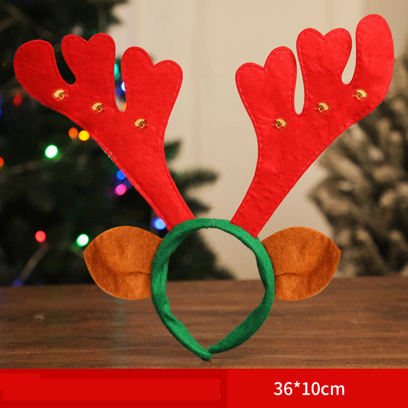 Adult Children Non-woven Fabric Small Antler Bell Headband