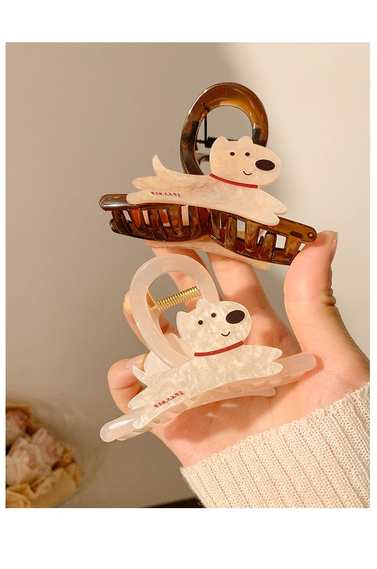 Cute Cartoon Puppy Barrettes Female