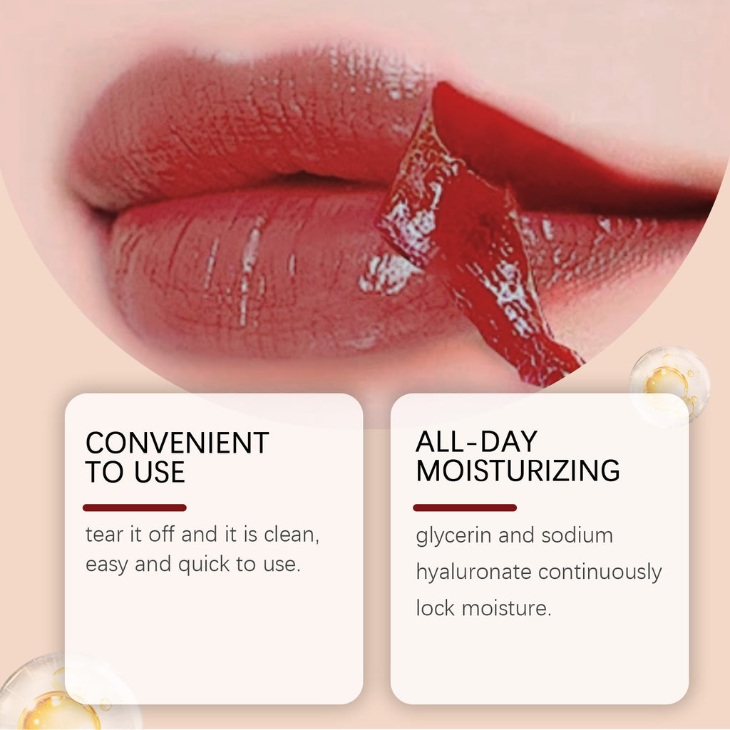 Color Holding Tear And Pull Lip Gloss Moisturizing No Stain On Cup