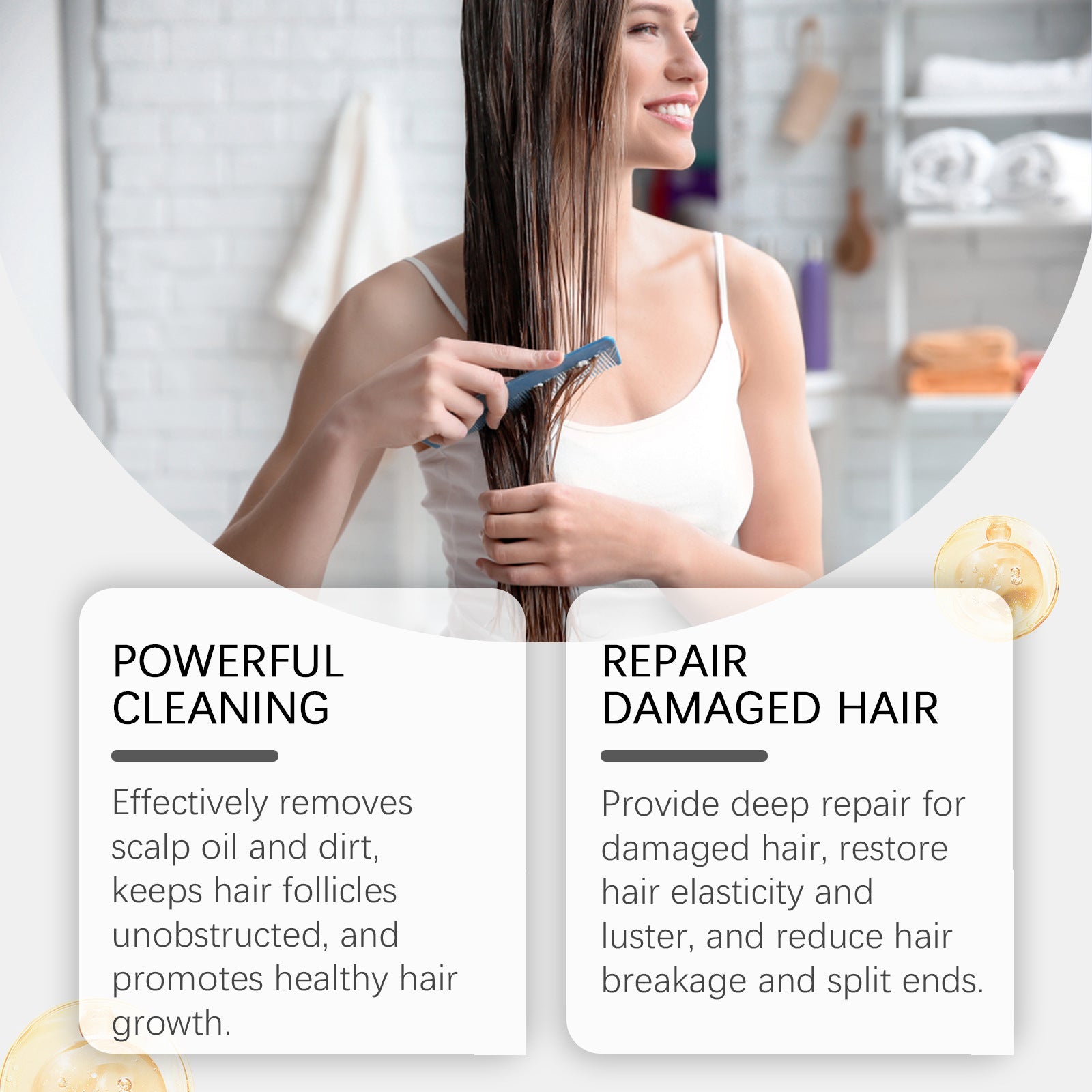 HoeGoa Household Cleaning Hair Damage Moisturizing Shampoo