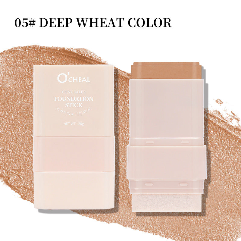 Smear-proof Makeup Liquid Foundation Double-headed Rotating Concealer Lasting