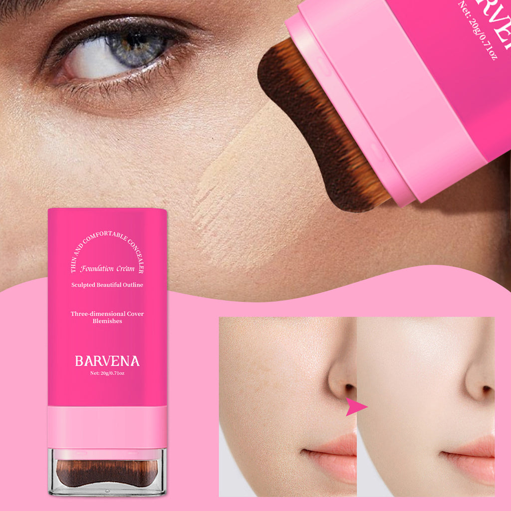 20g Eraser Foundation Stick With Brush For Brightening Skin Tone