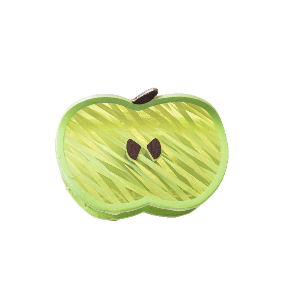 Cute Green Apple-shaped Claw Clip With Fruit Theme