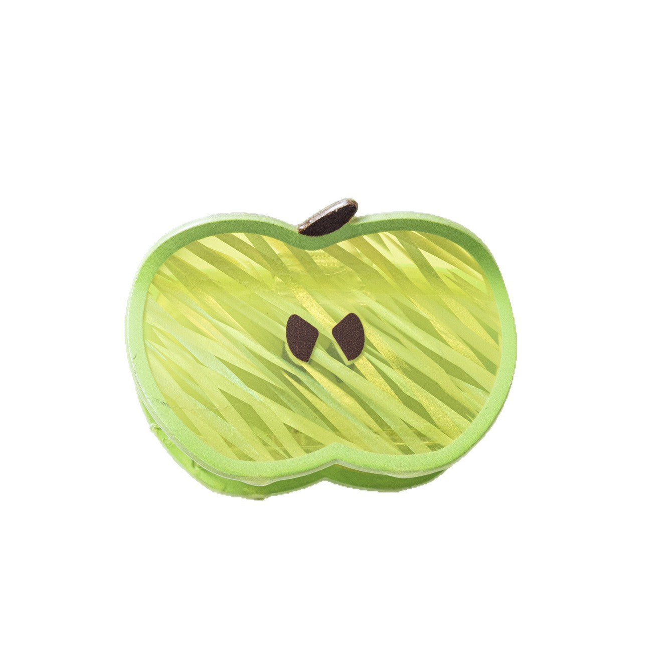 Cute Green Apple-shaped Claw Clip With Fruit Theme